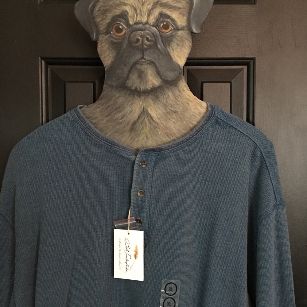XL Bob Timberlake Thermal shirt, teal, longsleeve